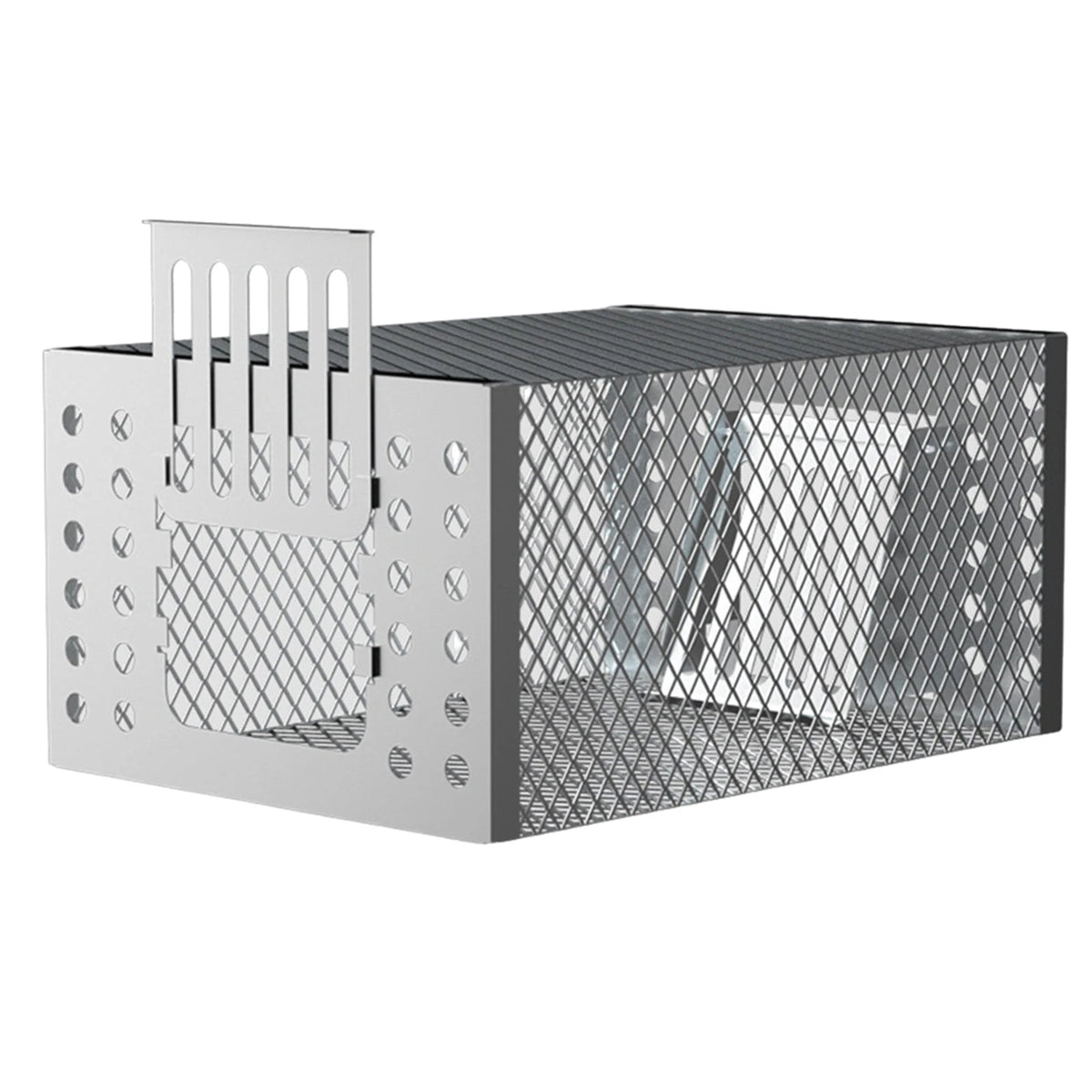 Belro sliding door reusable mouse trap cage for pest control, made of durable materials, designed for outdoor use in home and garden areas.