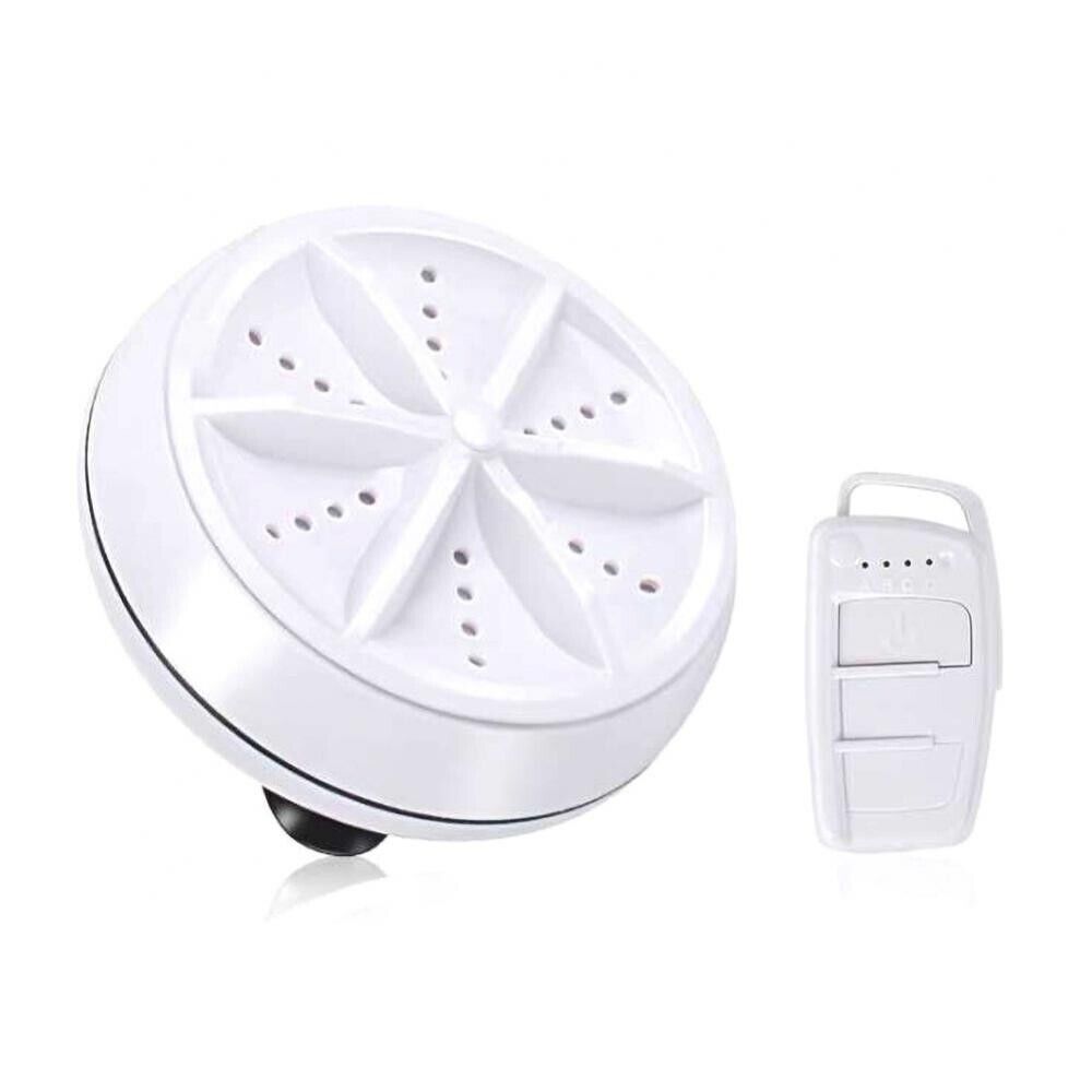 Belro Mini Ultrasonic Washing Machine for home and outdoor use, compact device with control panel and washing drum.