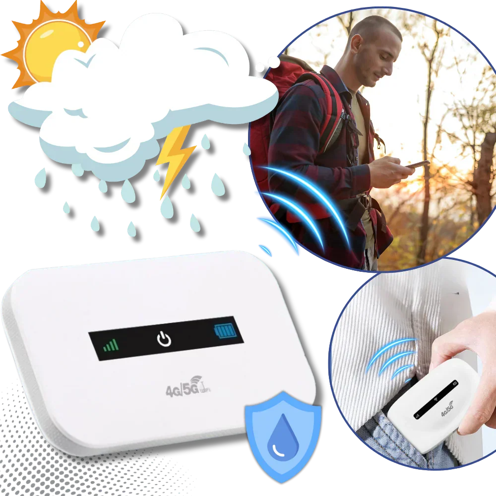 Belro Ultimate Portable Wi-Fi device for on-the-go internet access, compact electronics with wireless connectivity.