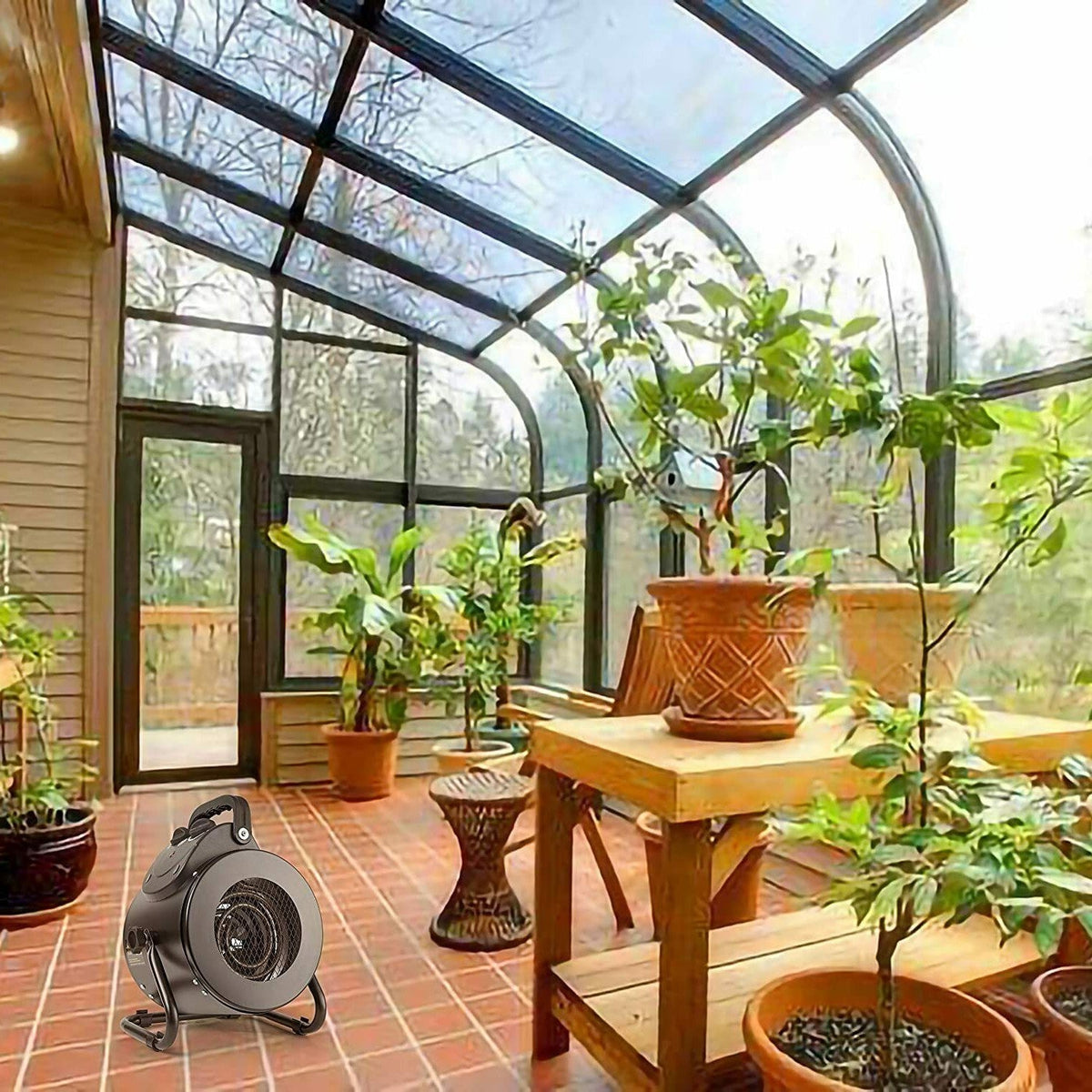 Belro electric heater fan for greenhouse grow tent, fast heating, IPX4 waterproof design, portable home appliance.