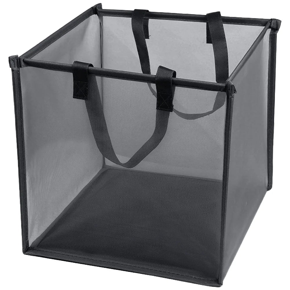 Belro foldable mesh laundry hamper with handles, featuring breathable fabric and sturdy construction for home storage and organization.