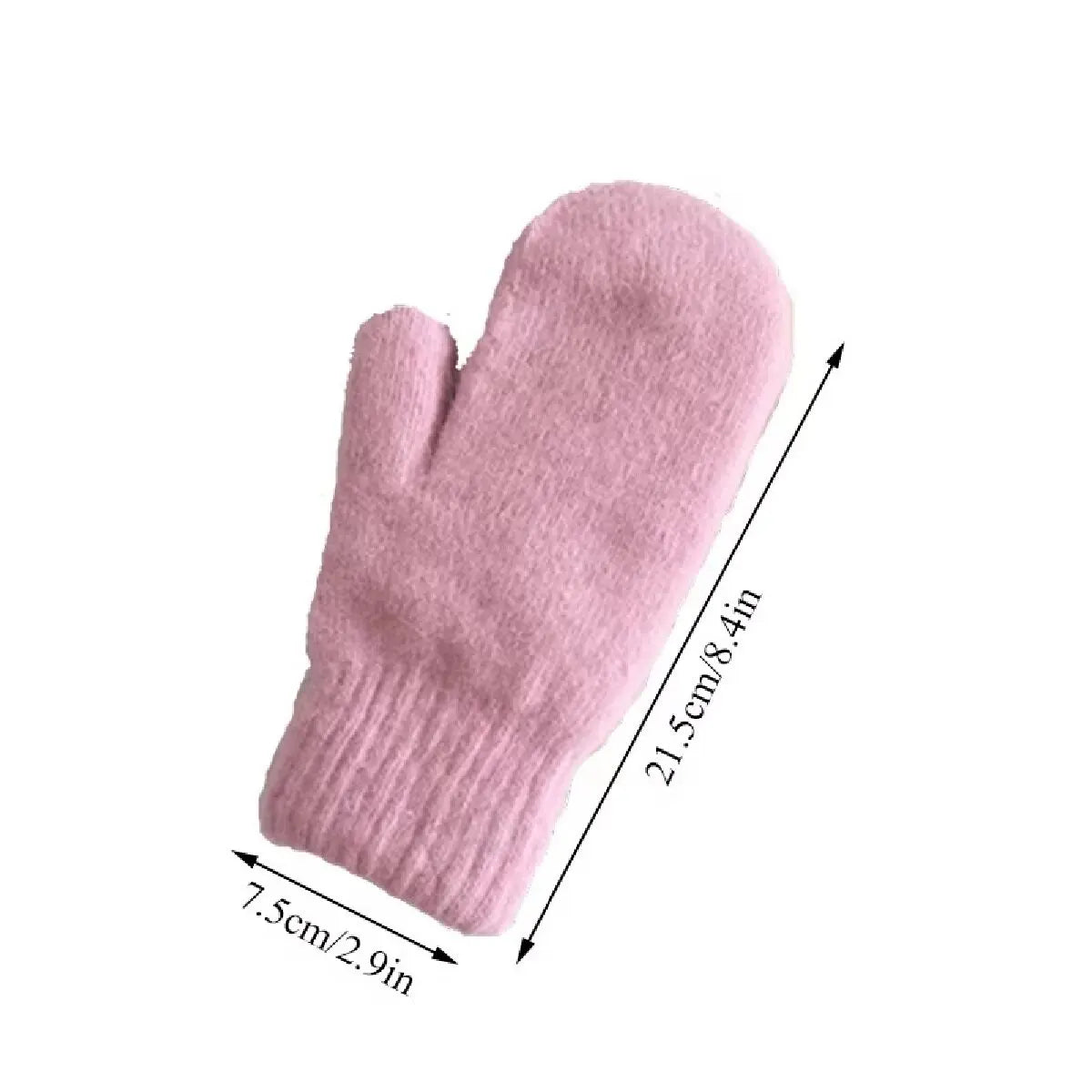 Belro cashmere knit mittens for women, cozy winter clothing with soft, warm fabric and a stylish knit design.