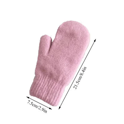 Belro cashmere knit mittens for women, cozy winter clothing with soft, warm fabric and a stylish knit design.