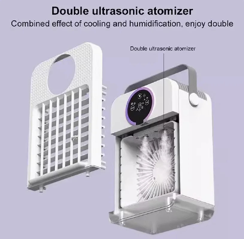 Belro compact cooling fan for outdoor use, featuring adjustable blades and a sturdy base for home and garden cooling needs.