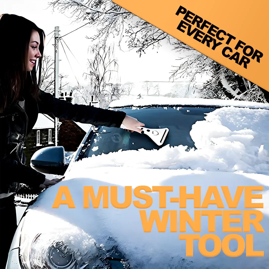 Belro electric heated ice scraper for outdoor use, designed to remove ice from car windows efficiently in cold weather.