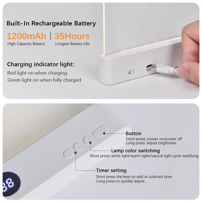 Belro LED night vision flat panel reading light designed for office and stationery use, with a sleek, modern appearance.