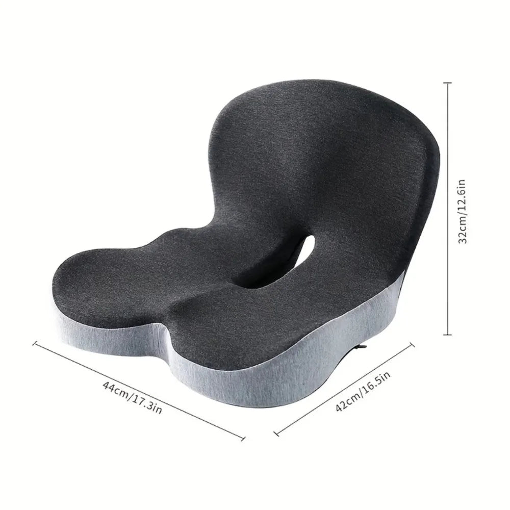 Belro memory foam lumbar pillow and seat cushion for back support, designed for ergonomic comfort and pain relief.
