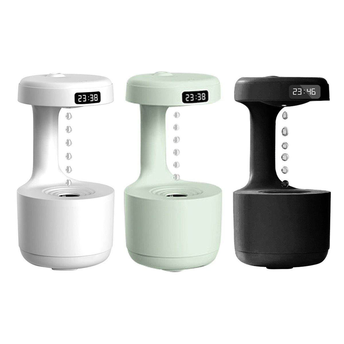 Belro Anti Gravity Humidifier in sleek white, with water tank and control panel, for home moisture enhancement