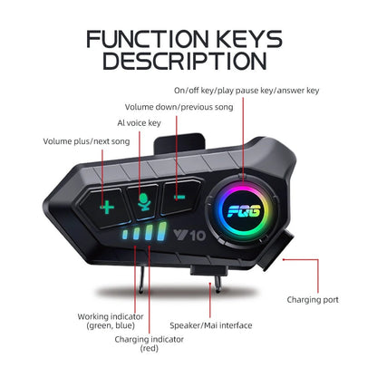 Belro Bluetooth device for motorcycle helmets, compact automotive accessory designed for hands-free communication while riding.