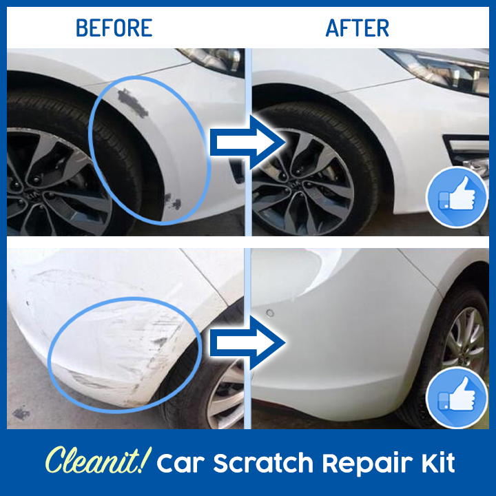 Belro car scratch repair kit with tools and touch-up paint for home and garden vehicle scratch fixing.