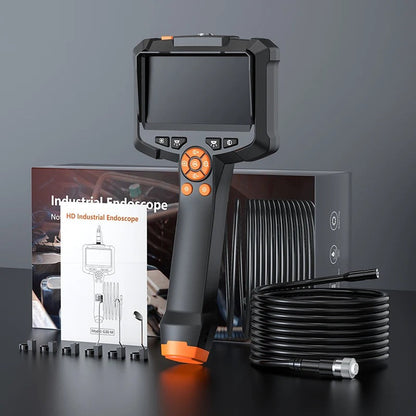 Belro endoscope camera with flexible cable and camera lens for electronics inspection, shown in a close-up view.