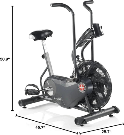 Casavibeo Schwinn Airdyne AD6 exercise bike with handlebars, digital display, and adjustable seat for full-body cardio workouts.