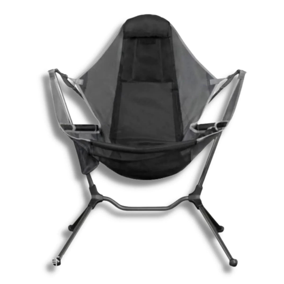 Belro luxury reclining camping chair with built-in audio amplifier, featuring adjustable recline and comfortable outdoor seating.