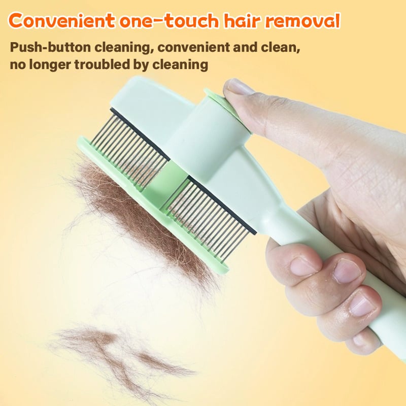Belro flea comb for dogs and cats, pet grooming tool with fine teeth for removing fleas and debris from pet fur.