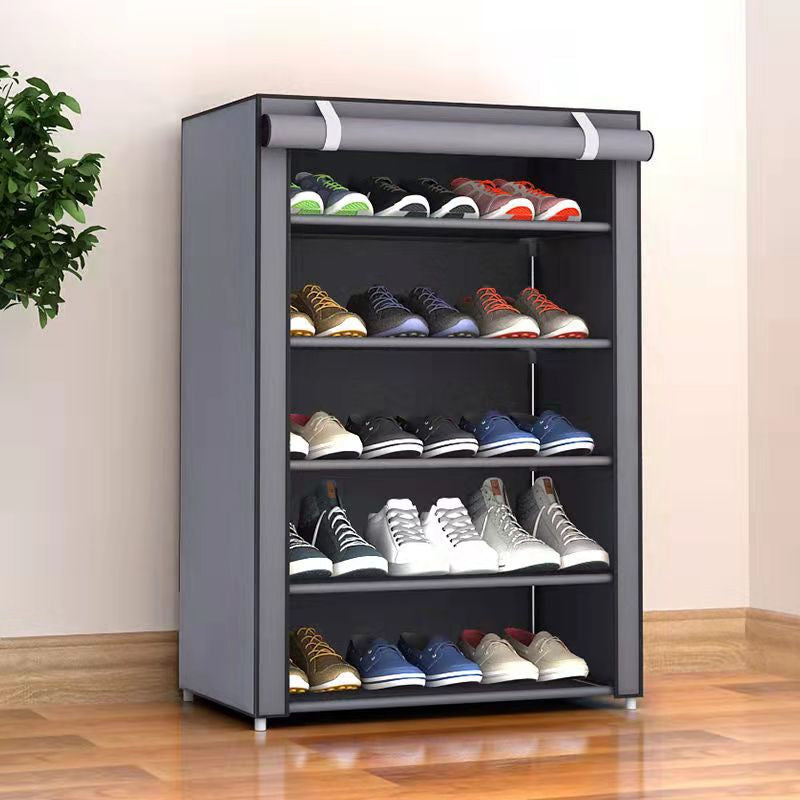 Mivoza fabric shoe rack with steel frame, 6 or 8 tiers, space-saving freestanding shoe storage for organized footwear.