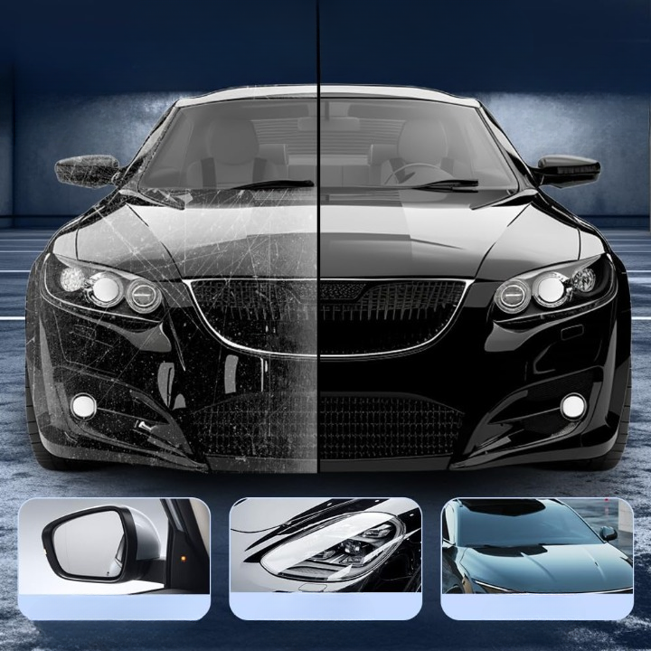 Mivoza Car Nano Ceramic Sealant spray bottle with label, showcasing a waterless paint protection coating for automotive shine and protection.