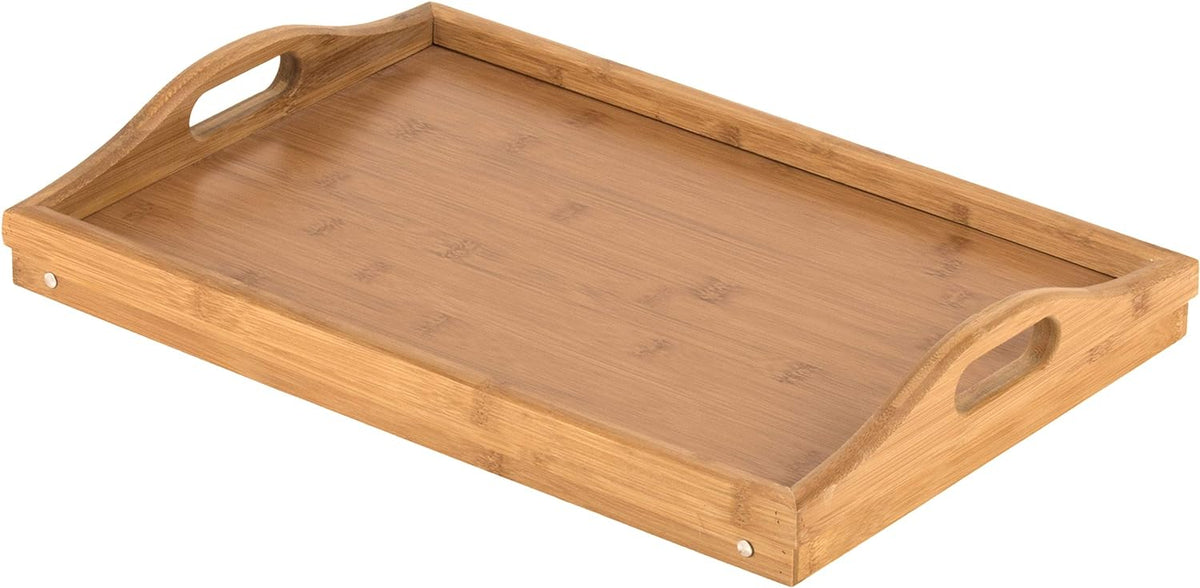 Belro bed table tray with folding legs, portable wooden surface ideal for bedside or home use in the furniture category