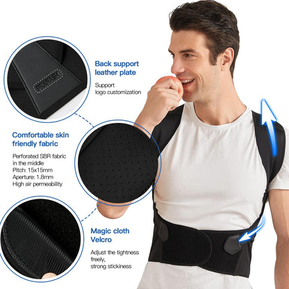 Belro back posture corrector suspenders with adjustable straps and padded support for improved spinal alignment and posture correction.