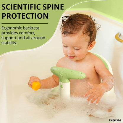 Belro Baby & Kids bath seat with supportive design and adjustable straps, ideal for safe bathing of infants.