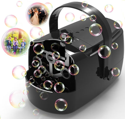 Belro Bubble Machine Blower for outdoor toys, showing colorful bubbles in the air during playtime.