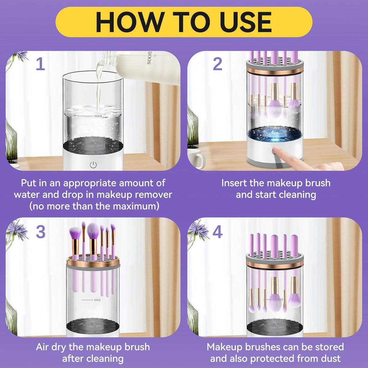Belro makeup brush cleaner bottle with brush cleaning solution for skin care and beauty maintenance.
