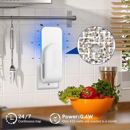 Belro indoor fly trap device for controlling insects, featuring electronic design and UV light attractant for pest removal.