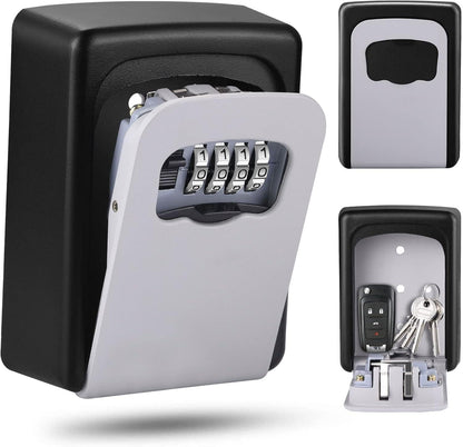 Belro key lock box for outdoor home security with combination lock and durable metal construction.
