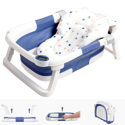 Belro baby bath tub for infants and kids, lightweight plastic design with a smooth surface and ergonomic shape for gentle bathing.