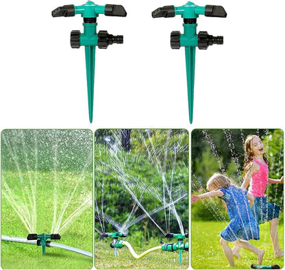Belro garden sprinkler system set with five adjustable sprinklers for outdoor watering and lawn irrigation.