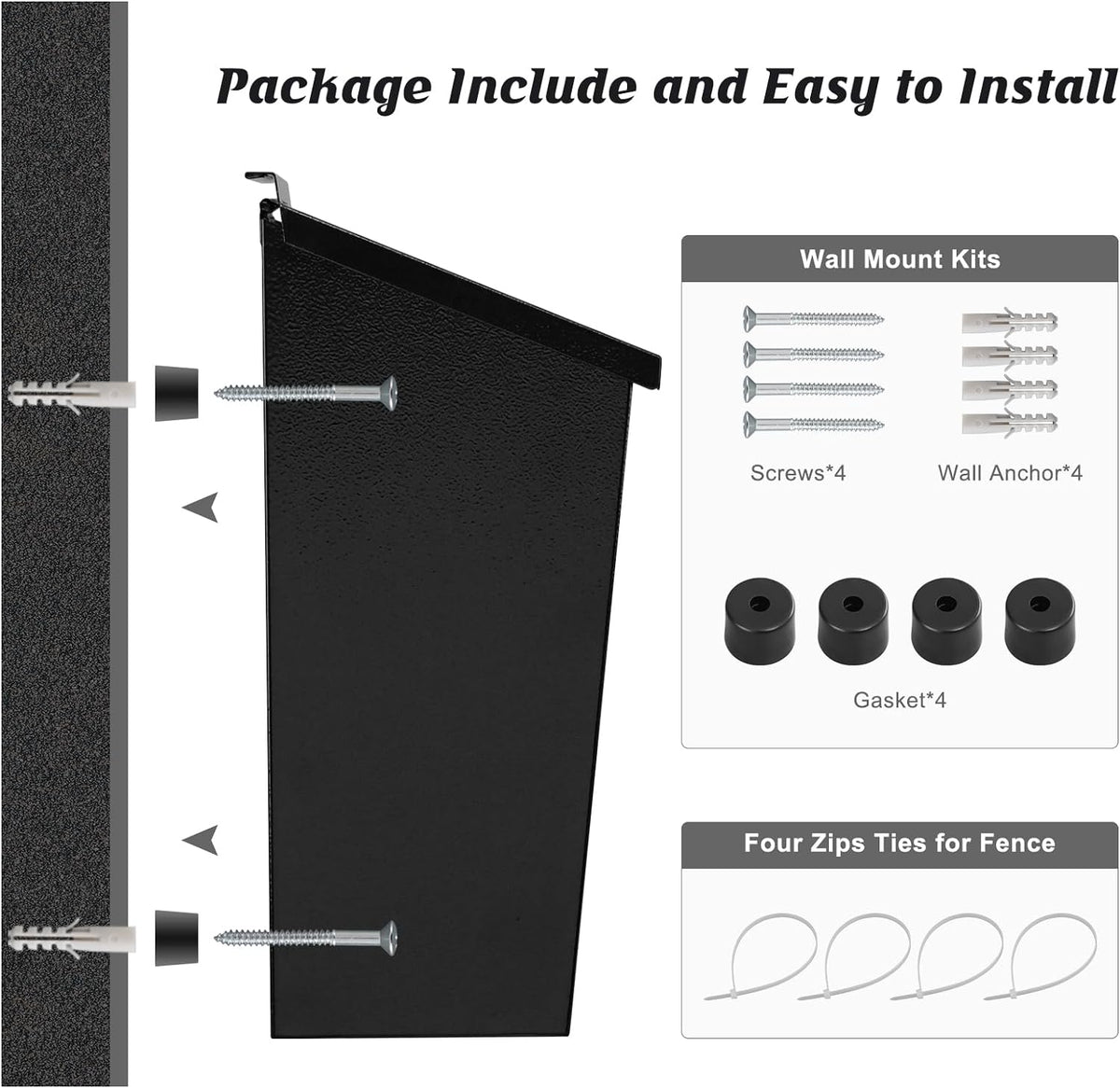 Large capacity wall-mount mailbox by Belro, sturdy metal design for secure outdoor mail storage in home and garden decor.