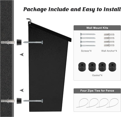 Large capacity wall-mount mailbox by Belro, sturdy metal design for secure outdoor mail storage in home and garden decor.