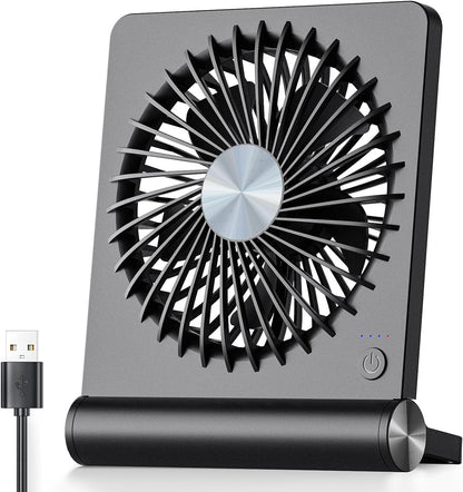 Belro ultra-quiet small desk fan with adjustable blades and compact design, ideal for home office or workspace.