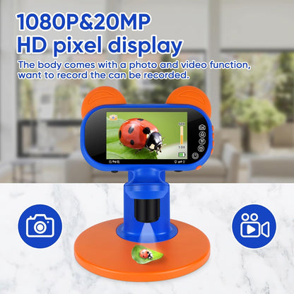 Belro handheld portable digital microscope with adjustable focus and compact design for detailed close-up viewing of small objects.