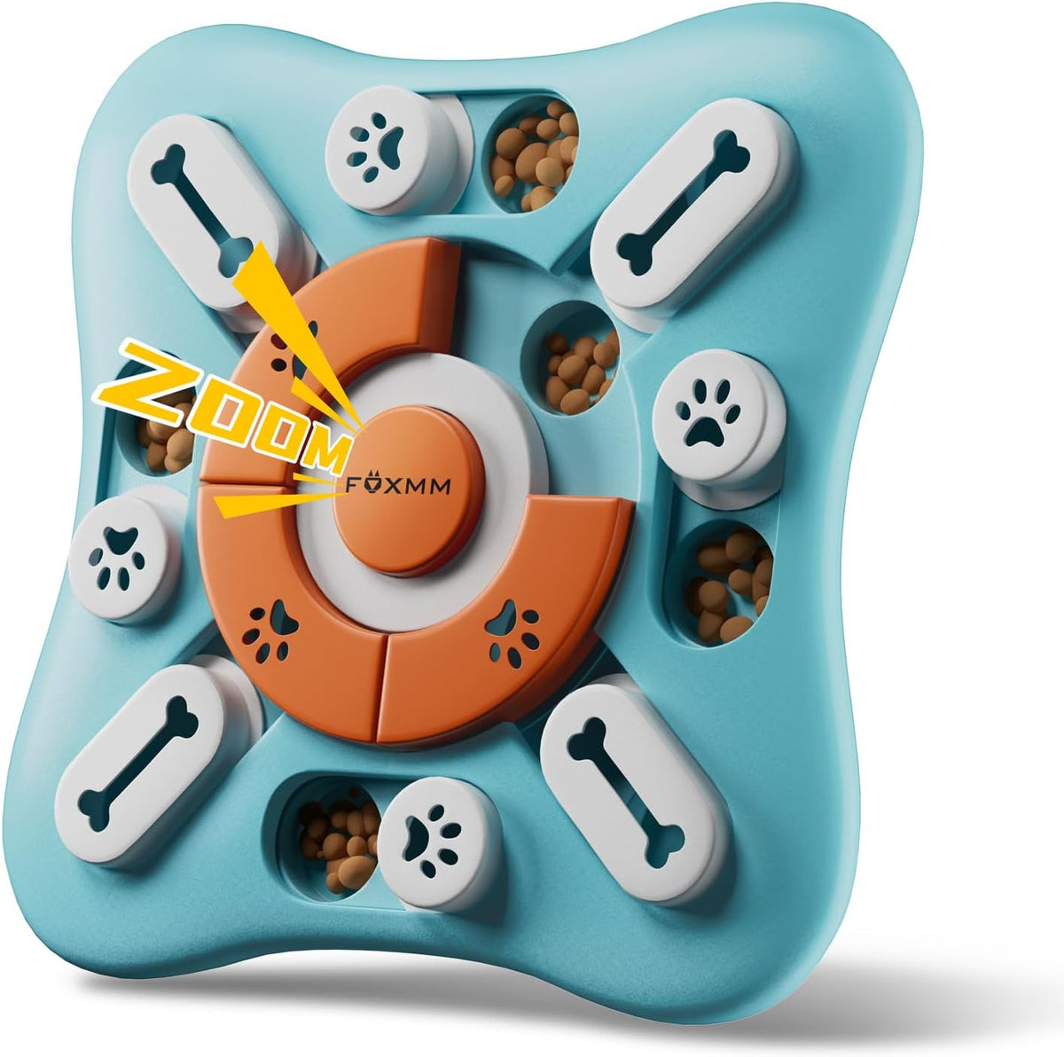 Belro dog puzzle toy for interactive play, featuring colorful compartments and hidden treats in a durable pet supplies design.