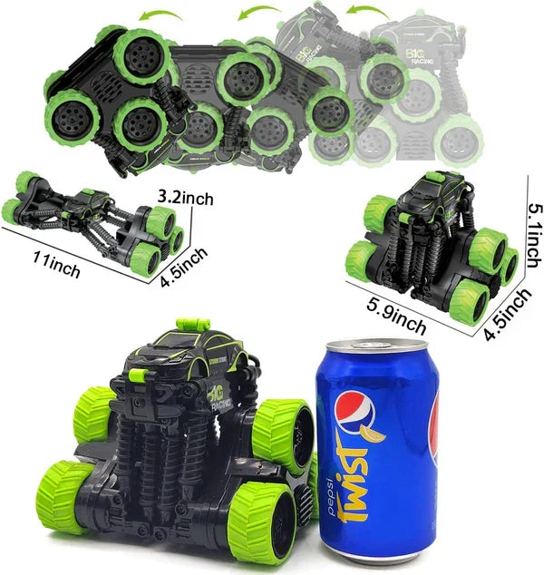 Kids Belro high-speed 360 rotating RC car toy with colorful design, showcasing its automotive style and remote control features.