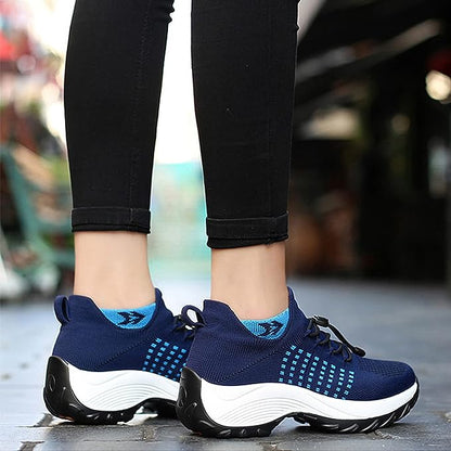 BowLift orthopedic shoes with arch support for plantar fasciitis, wide width design, offering heel and arch relief.