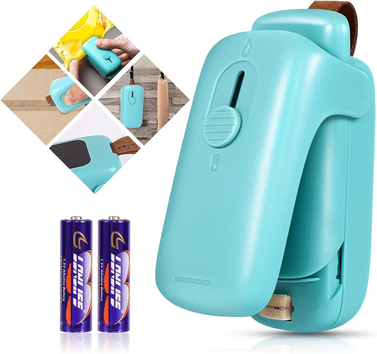 Belro handheld mini bag sealer for sealing plastic bags and luggage, compact and easy to use.