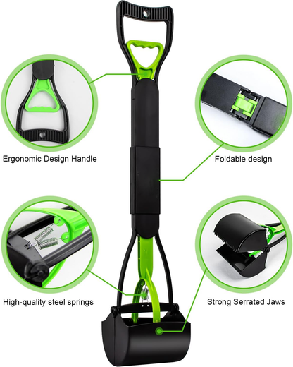 Belro pooper scooper tool for dog waste cleanup, featuring a sturdy handle and scooping mechanism for easy waste pickup.