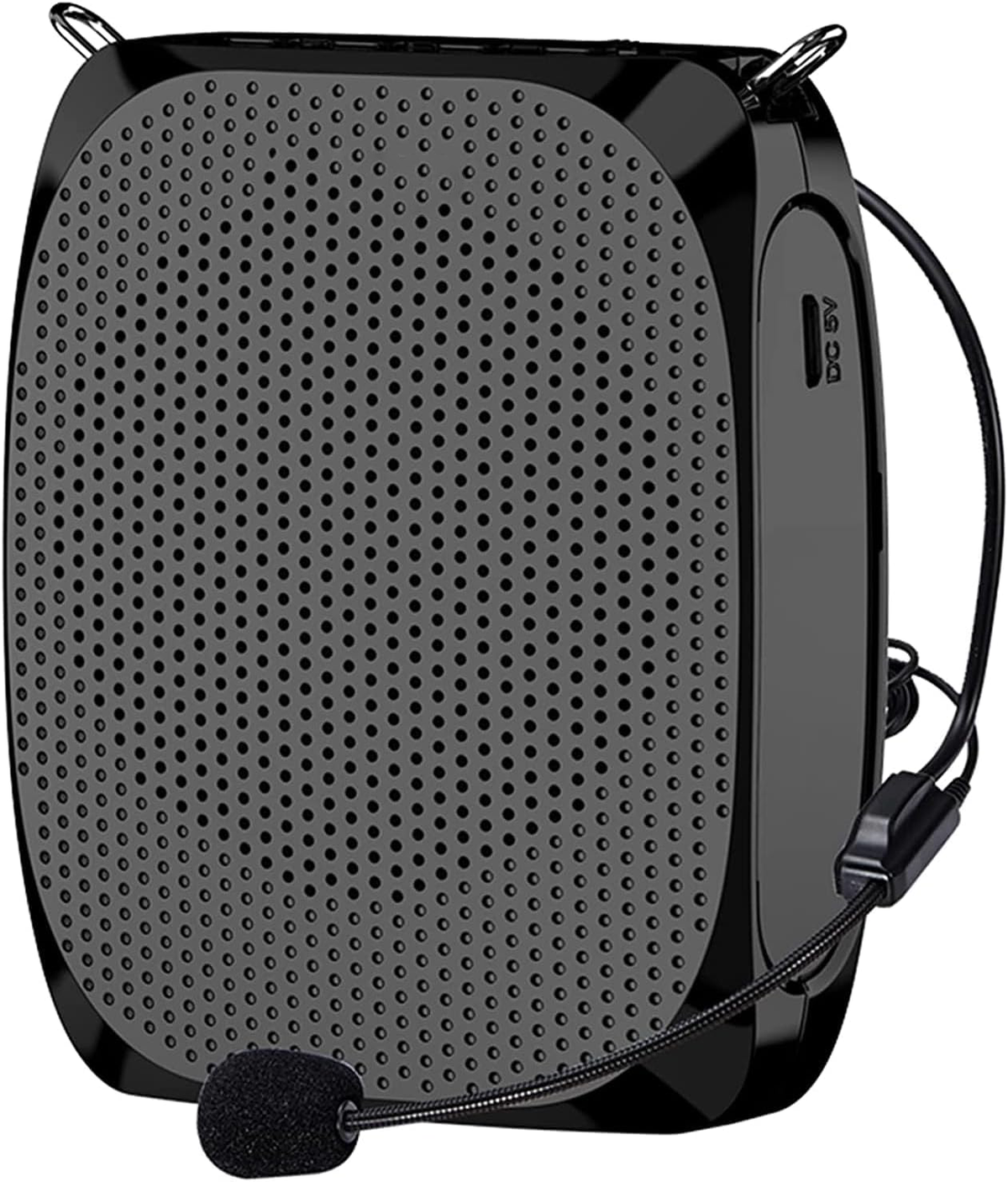 Belro personal voice amplifier for teachers and elderly, compact electronic audio device with microphone and adjustable volume.