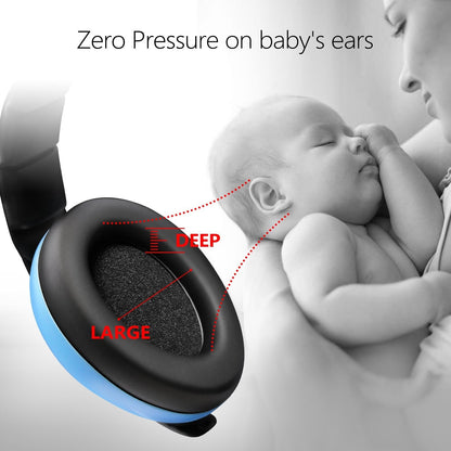 Belro baby ear protection muffs for kids, soft and comfortable noise-canceling ear muffs for infants and children.