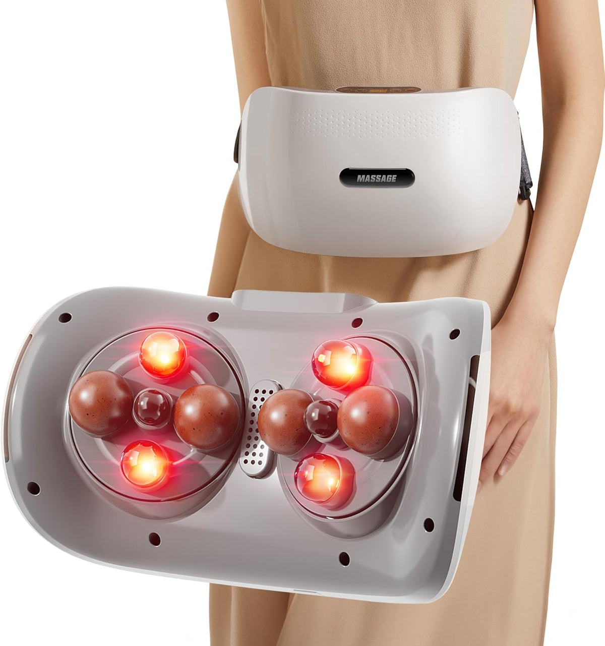 Belro abdominal massager with electronic controls, designed for personal care and muscle relaxation.