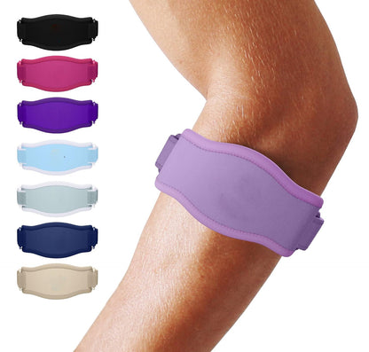 Belro tennis elbow brace, supportive accessory with adjustable straps designed to reduce elbow strain and provide comfort.