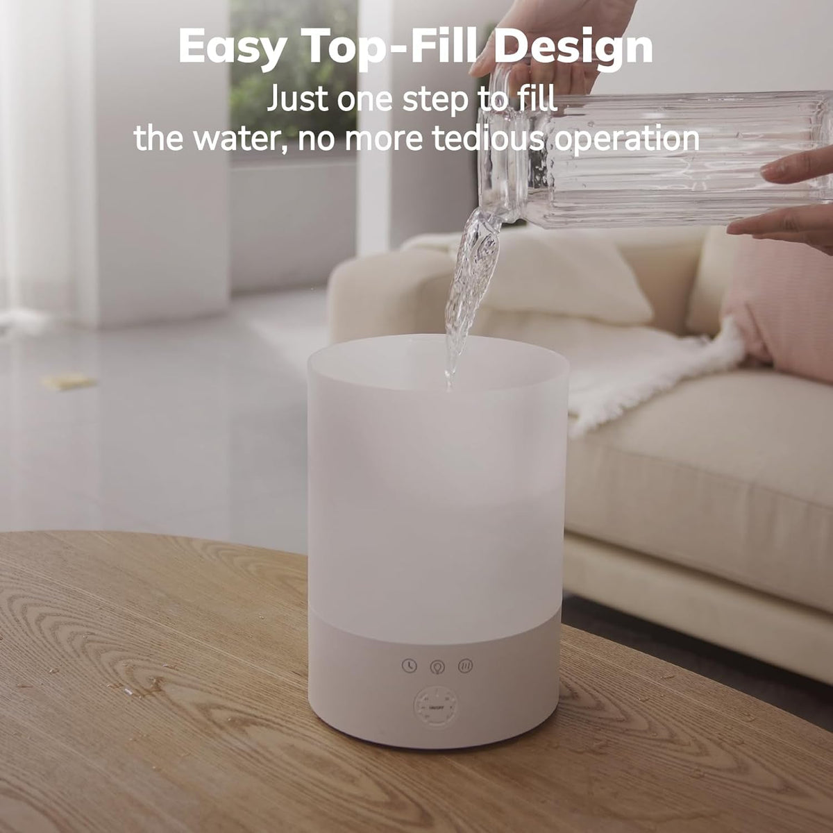 Belro Ultrasonic Cool Mist Humidifier for large rooms, electronic home appliance with water tank and mist outlet.