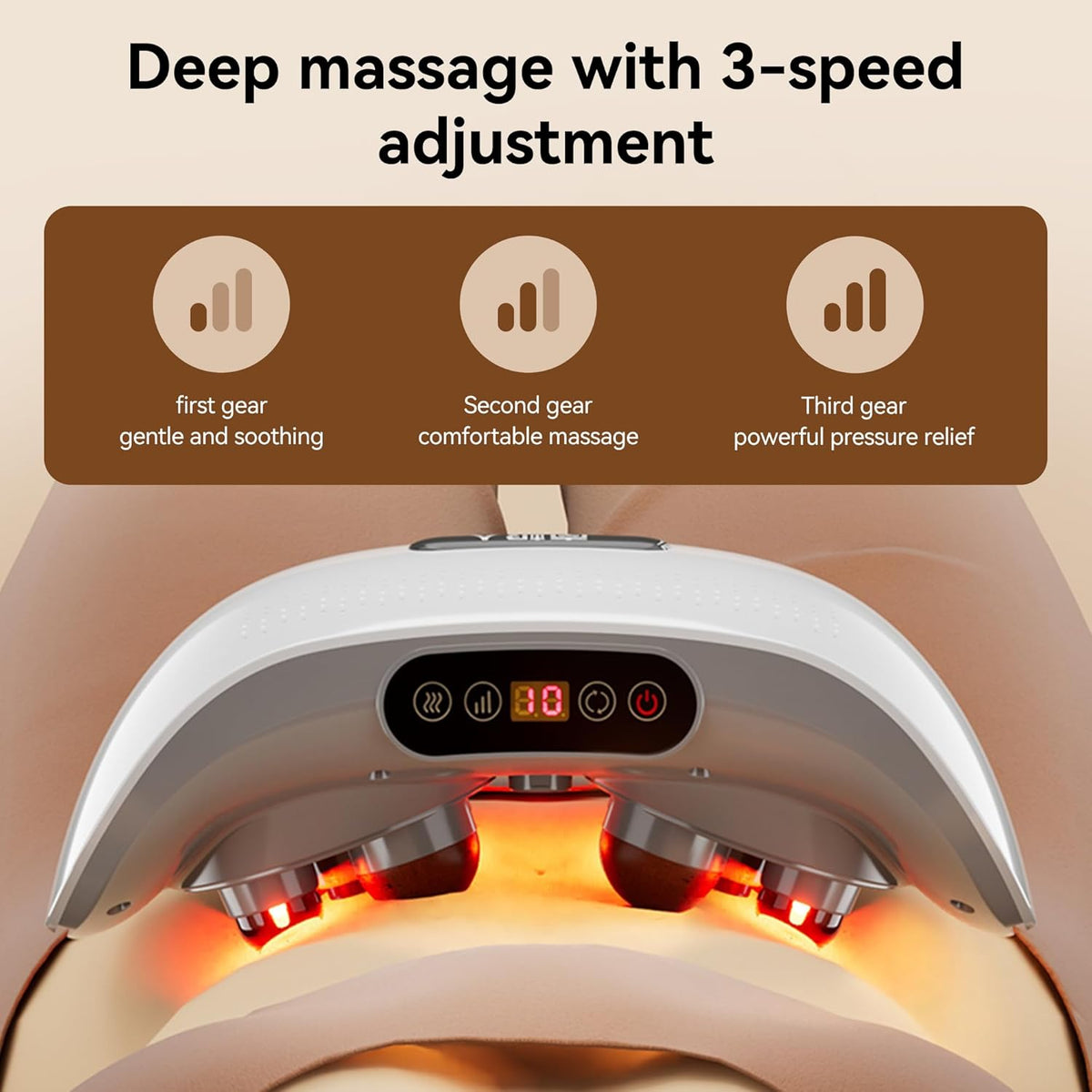 Belro abdominal massager device with adjustable straps and control panel, designed for personal care and muscle relaxation.