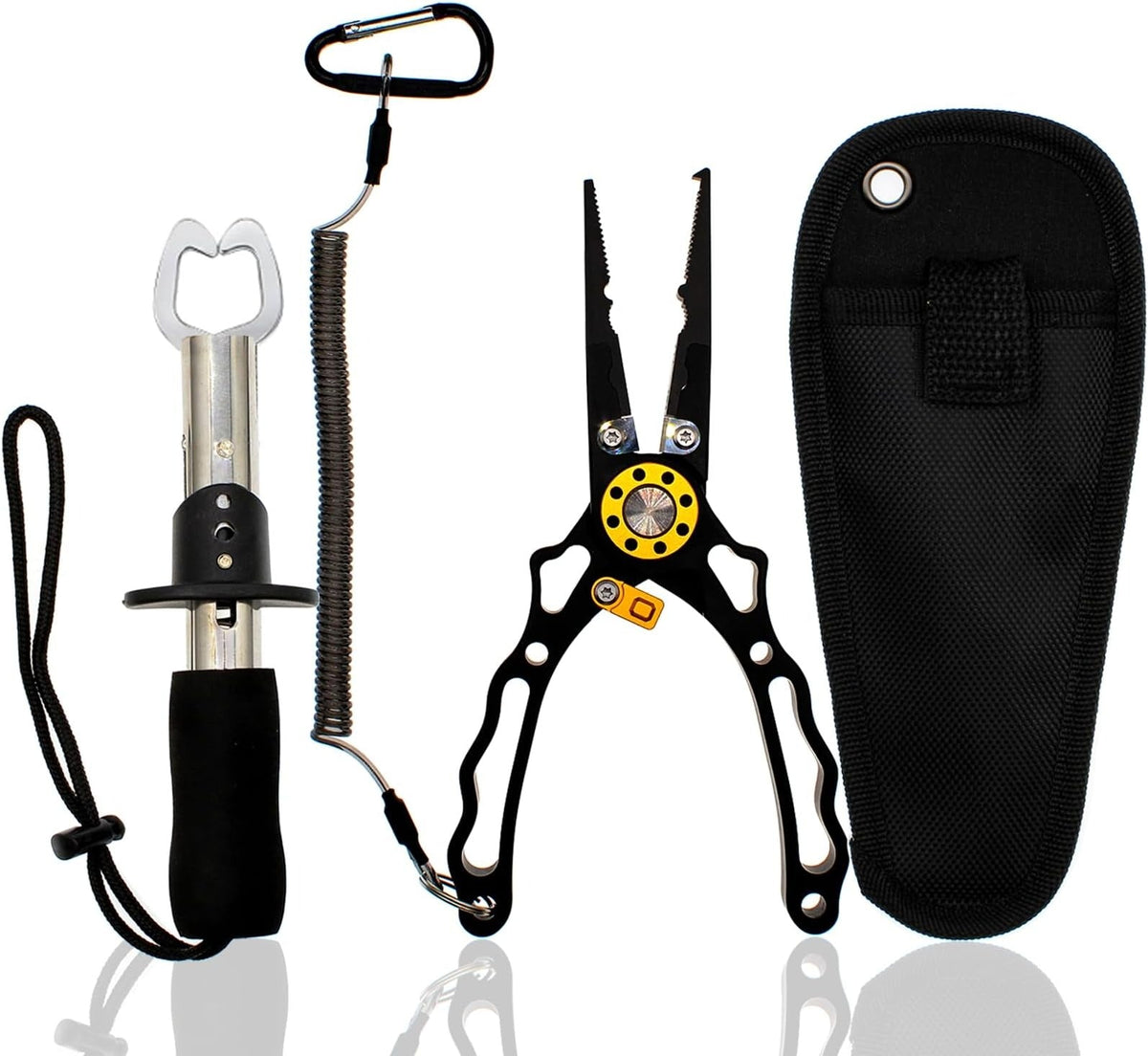 Belro Fish Lip Gripper Pliers for outdoor fishing, durable tool with ergonomic handle for secure fish handling.