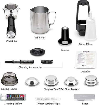 Casavibeo Breville Barista Touch espresso machine with stainless steel finish and touch screen control.