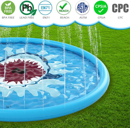 Belro Splash Pad sprinkler for kids, colorful outdoor water toy with multiple spray nozzles, perfect for summer play and outdoor fun.