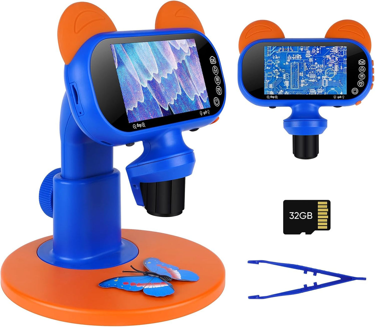 Belro handheld portable digital microscope with adjustable focus and compact design, ideal for detailed close-up inspections.