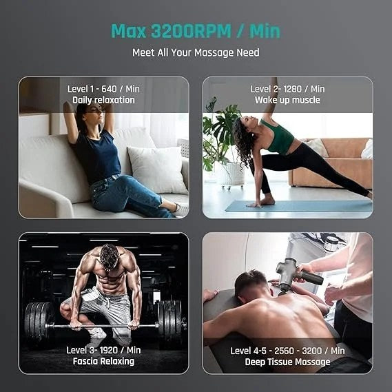 Casavibeo Mebak 3 massage gun for deep tissue muscle relief, showing the portable percussion massager for athletes and body pain.