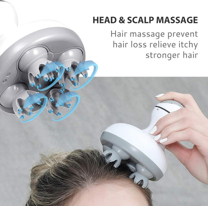 Belro scalp massager with ergonomic handle and flexible prongs for relaxing head massage and scalp stimulation.
